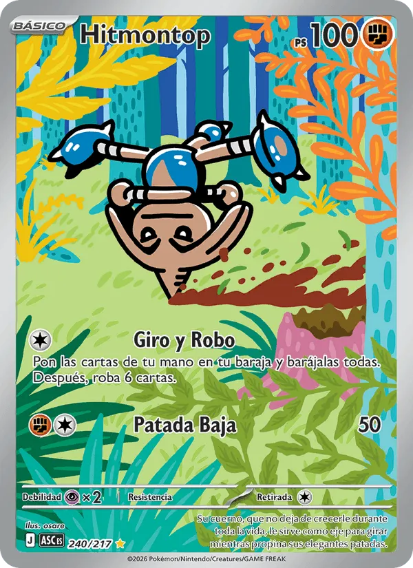 Hitmontop · Héroes Ascendentes 240/217
