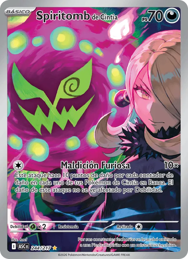 Spiritomb de Cintia · Héroes Ascendentes 244/217
