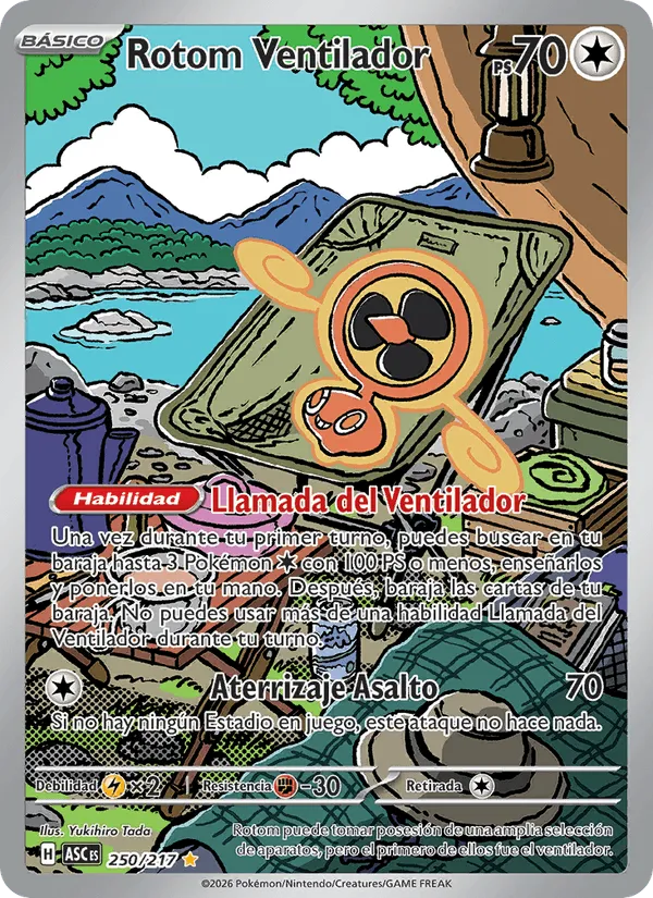Rotom Ventilador · Héroes Ascendentes 250/217