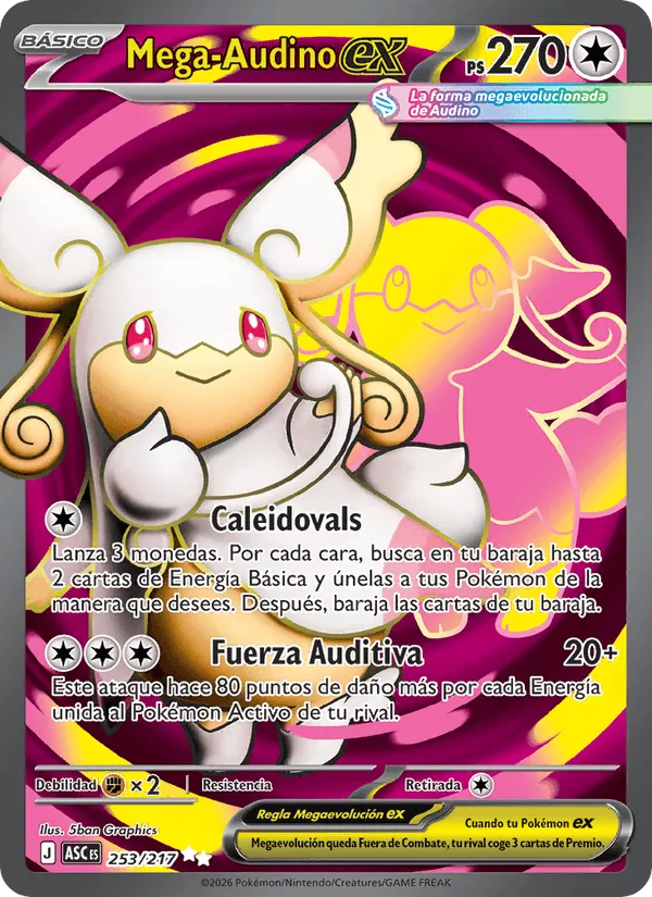 Mega-Audino ex · Héroes Ascendentes 253/217