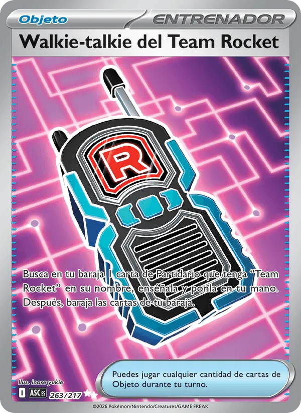 Walkie-talkie del Team Rocket · Héroes Ascendentes 263/217