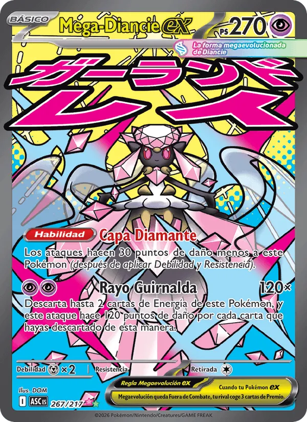 Mega-Diancie ex · Héroes Ascendentes 267/217