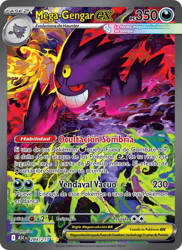 Mega-Gengar ex · Héroes Ascendentes 284/217