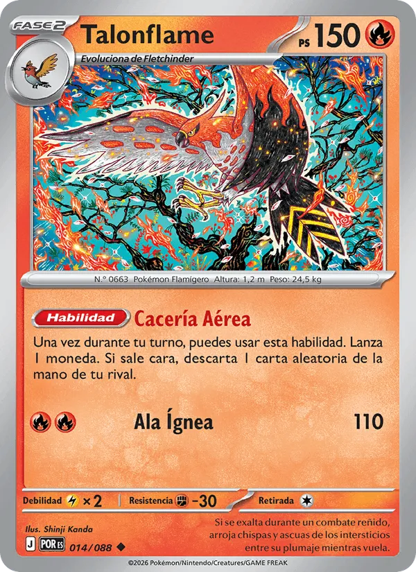 Talonflame · Equilibrio Perfecto 014/88