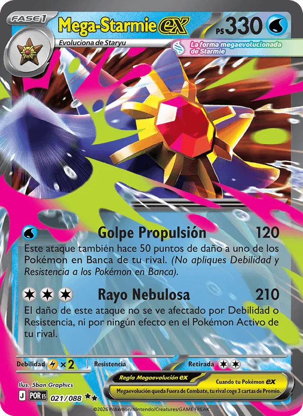 Mega-Starmie ex · Equilibrio Perfecto 021/88