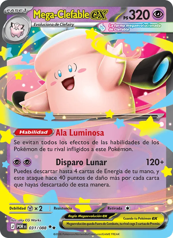 Mega-Clefable ex · Equilibrio Perfecto 031/88