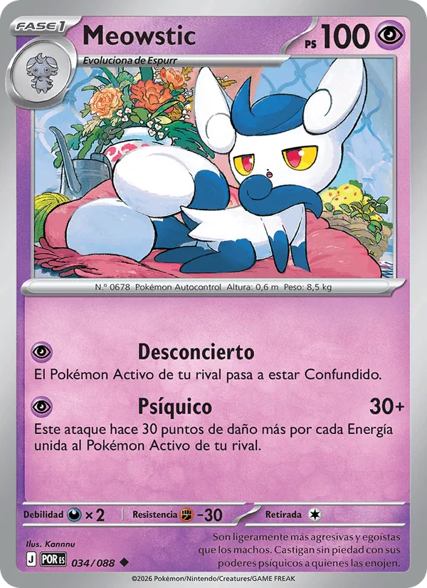 Meowstic · Equilibrio Perfecto 034/88