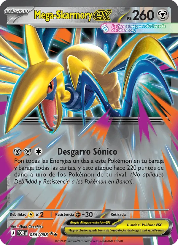 Mega-Skarmory ex · Equilibrio Perfecto 055/88