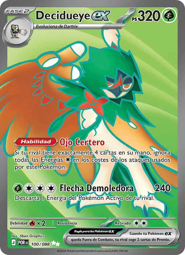 Decidueye ex · Equilibrio Perfecto 100/88