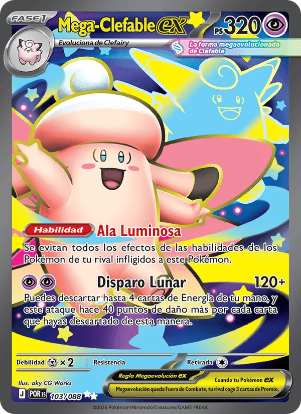Mega-Clefable ex · Equilibrio Perfecto 103/88