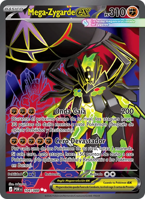 Mega-Zygarde ex · Equilibrio Perfecto 104/88