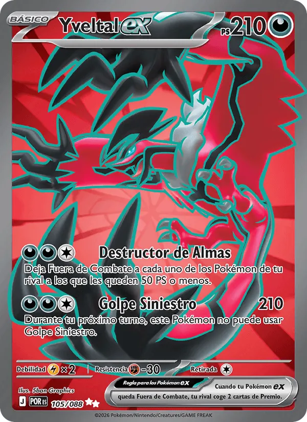 Yveltal ex · Equilibrio Perfecto 105/88