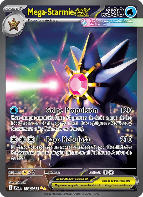 Mega-Starmie ex · Equilibrio Perfecto 118/88