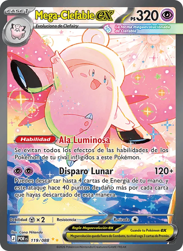 Mega-Clefable ex · Equilibrio Perfecto 119/88