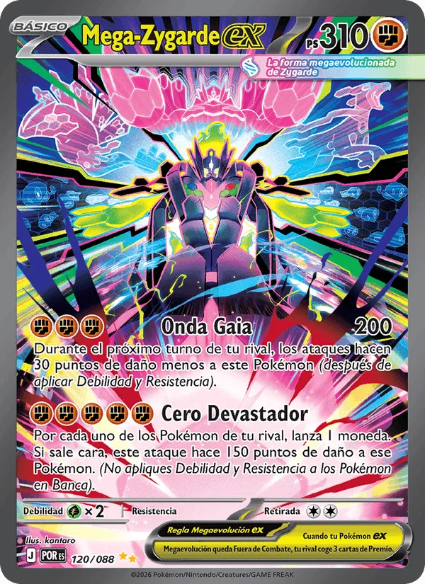 Mega-Zygarde ex · Equilibrio Perfecto 120/88