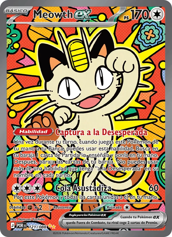 Meowth ex · Equilibrio Perfecto 121/88