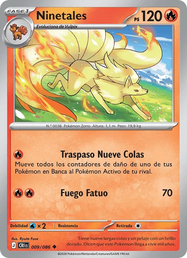 Ninetales · Caos Creciente 009/86