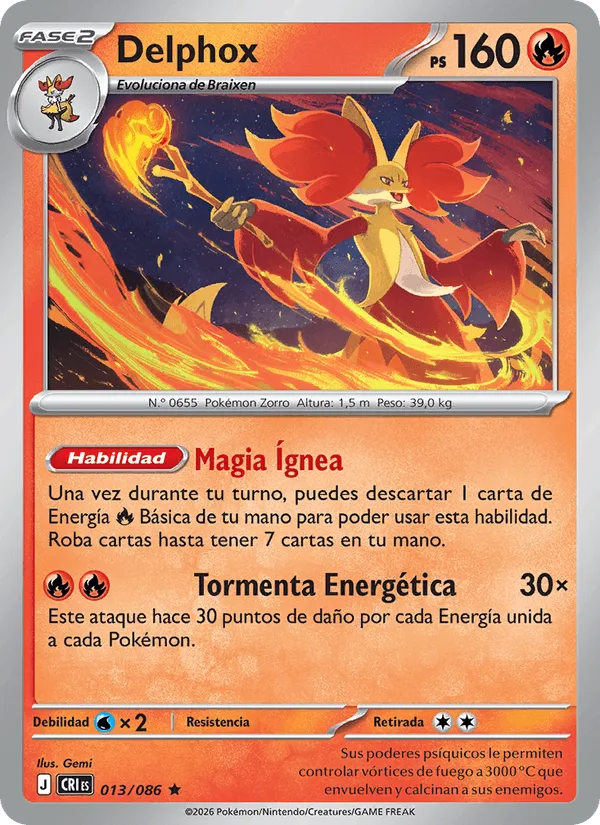 Delphox · Caos Creciente 013/86