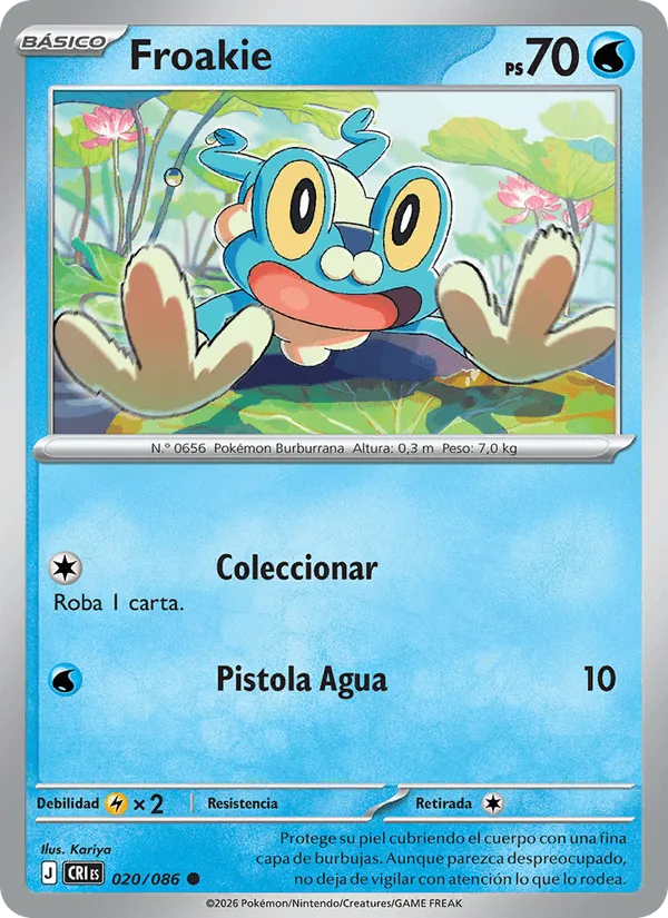 Froakie · Caos Creciente 020/86
