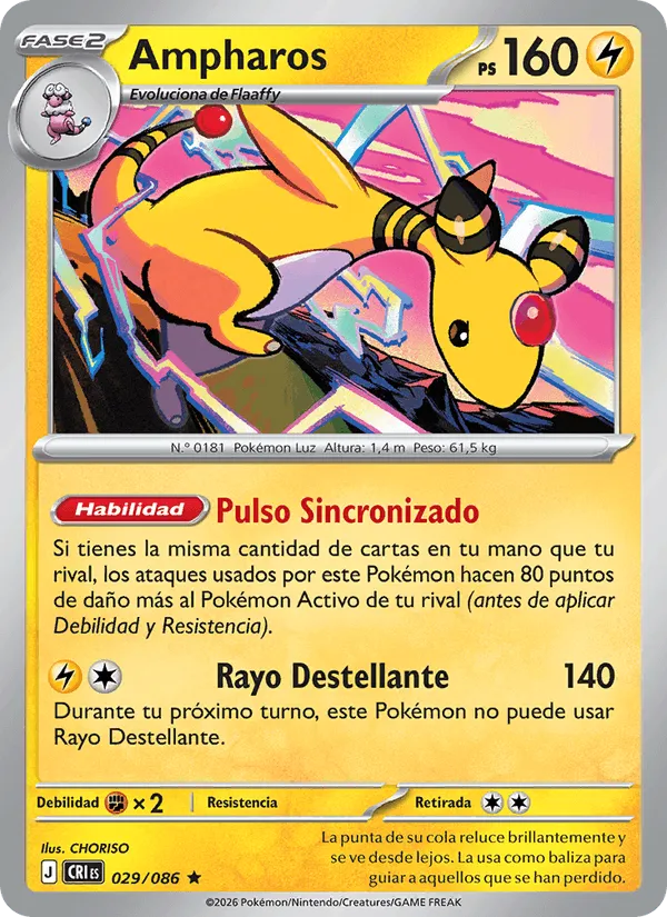 Ampharos · Caos Creciente 029/86