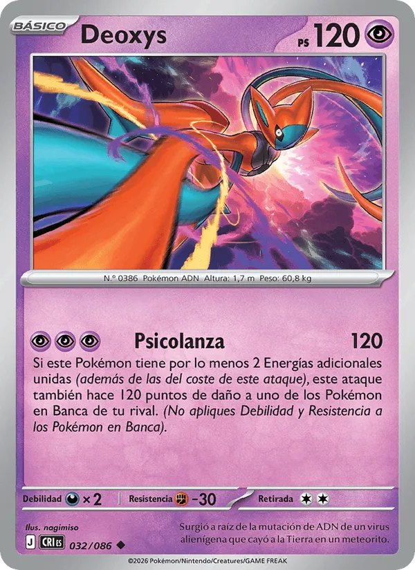 Deoxys · Caos Creciente 032/86