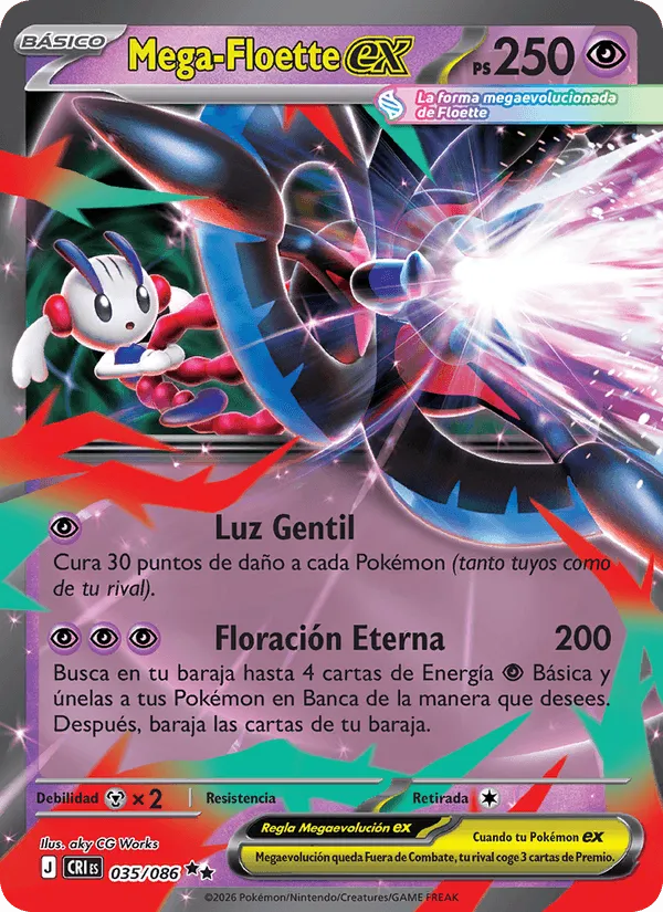 Mega-Floette ex · Caos Creciente 035/86