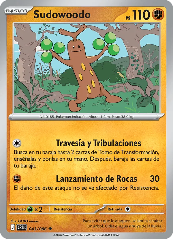 Sudowoodo · Caos Creciente 043/86
