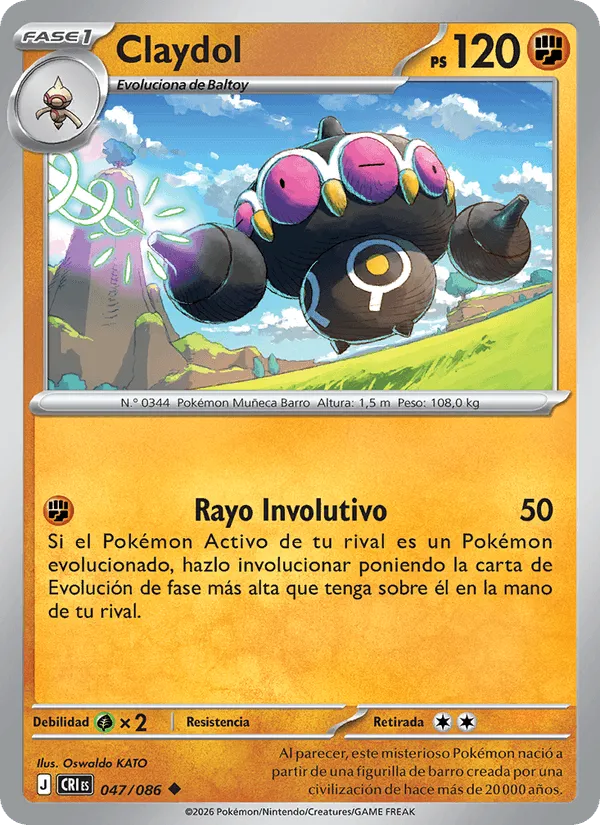 Claydol · Caos Creciente 047/86