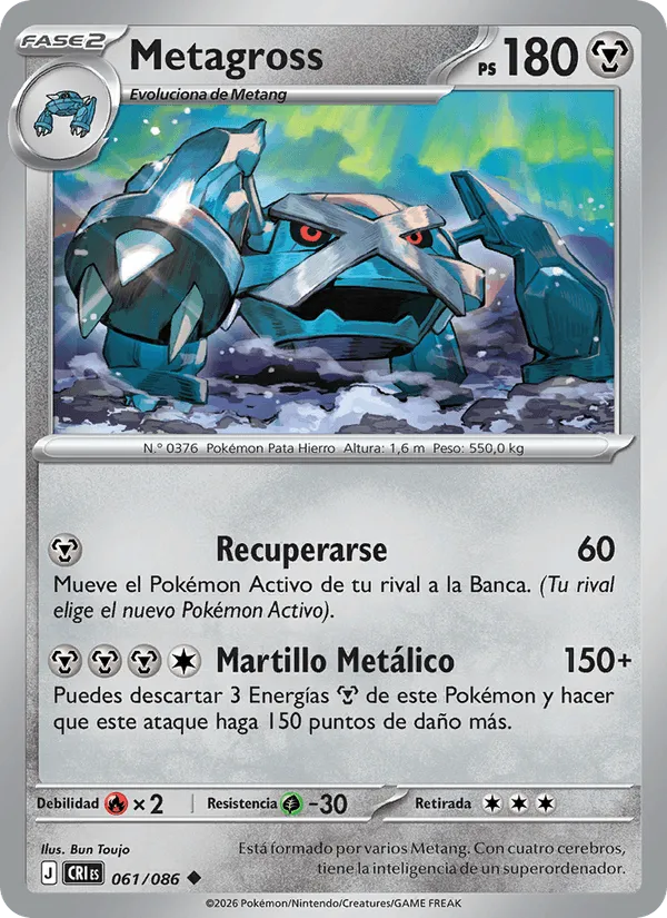 Metagross · Caos Creciente 061/86
