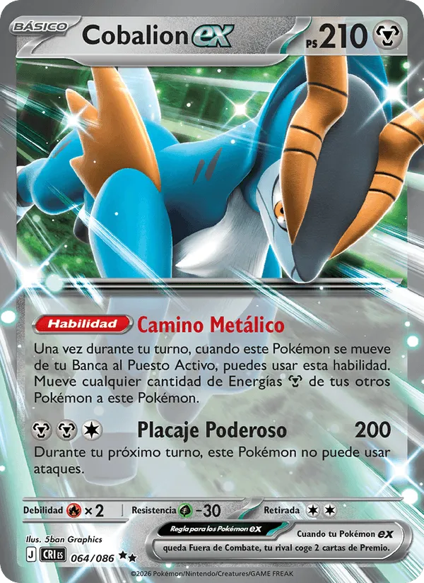 Cobalion ex · Caos Creciente 064/86