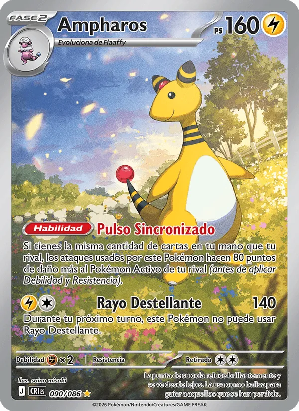 Ampharos · Caos Creciente 090/86
