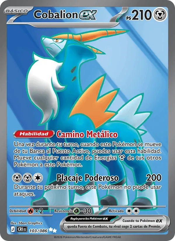 Cobalion ex · Caos Creciente 103/86