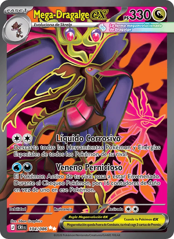 Mega-Dragalge ex · Caos Creciente 104/86