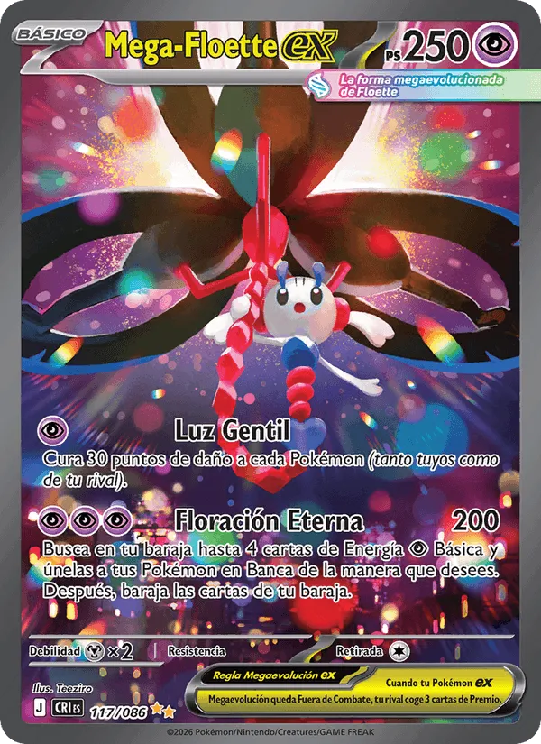 Mega-Floette ex · Caos Creciente 117/86