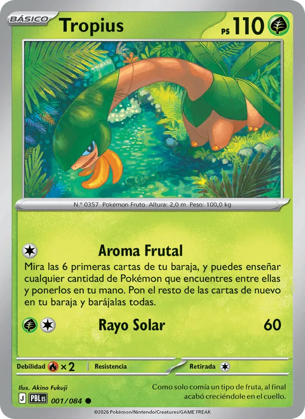 Tropius · Oscuridad Absoluta 001/84