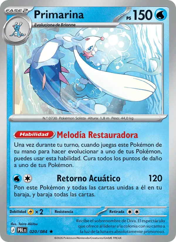 Primarina · Oscuridad Absoluta 020/84