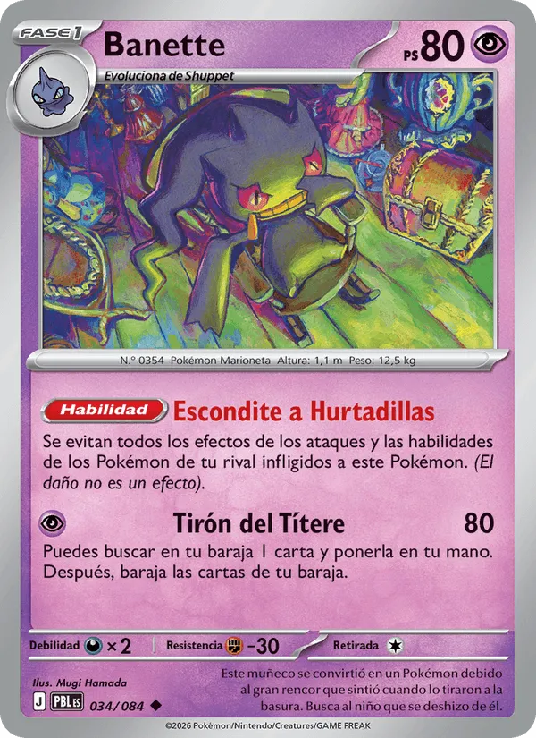 Banette · Oscuridad Absoluta 034/84