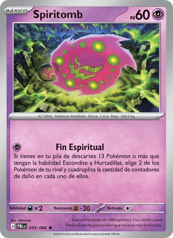 Spiritomb · Oscuridad Absoluta 035/84