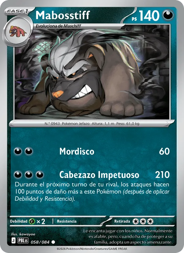 Mabosstiff · Oscuridad Absoluta 058/84