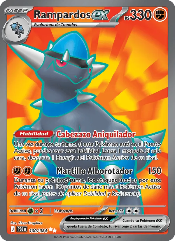 Rampardos ex · Oscuridad Absoluta 100/84
