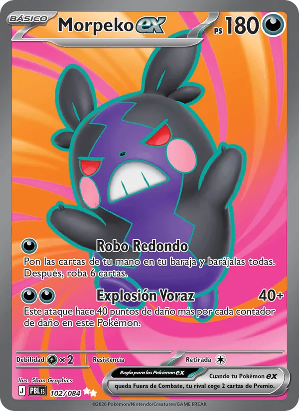 Morpeko ex · Oscuridad Absoluta 102/84