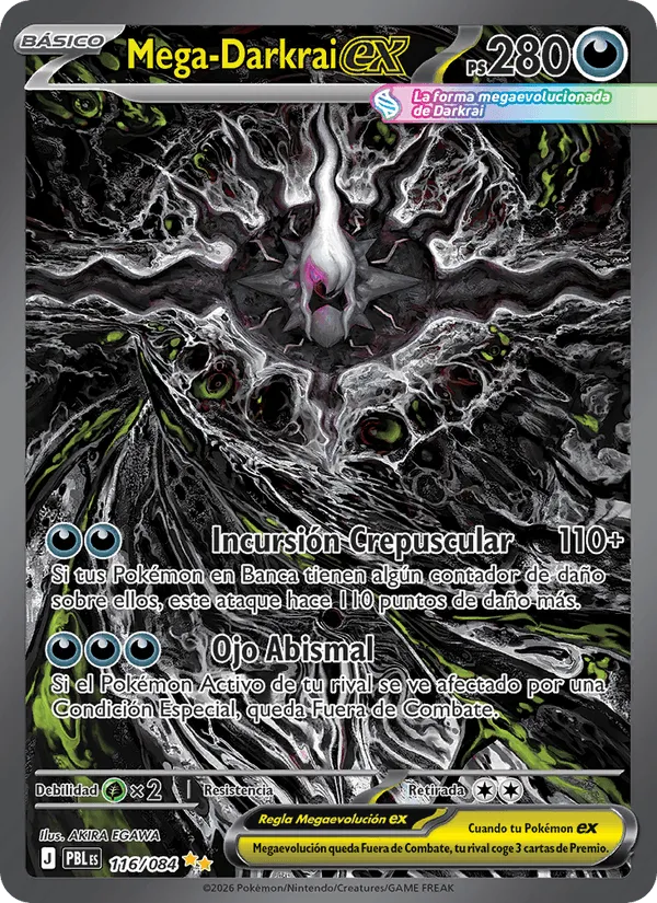 Mega-Darkrai ex · Oscuridad Absoluta 116/84