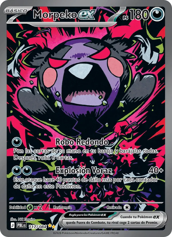 Morpeko ex · Oscuridad Absoluta 117/84