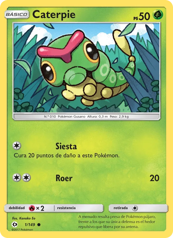 Caterpie · Sol y Luna 1/149