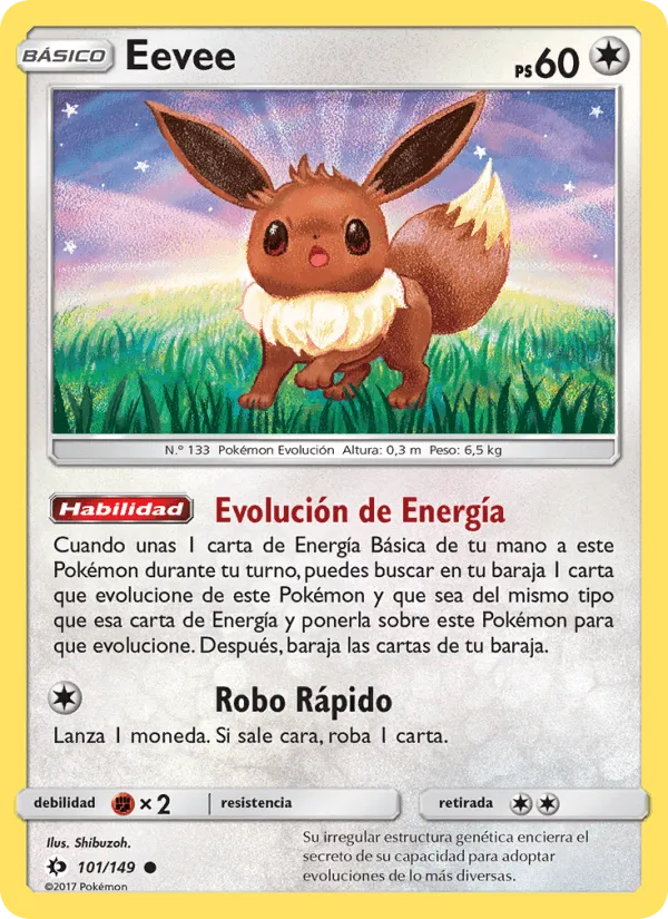 Eevee · Sol y Luna 101/149