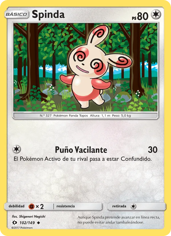 Spinda · Sol y Luna 102/149