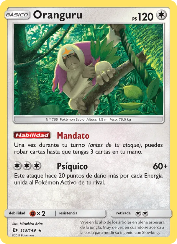 Oranguru · Sol y Luna 113/149