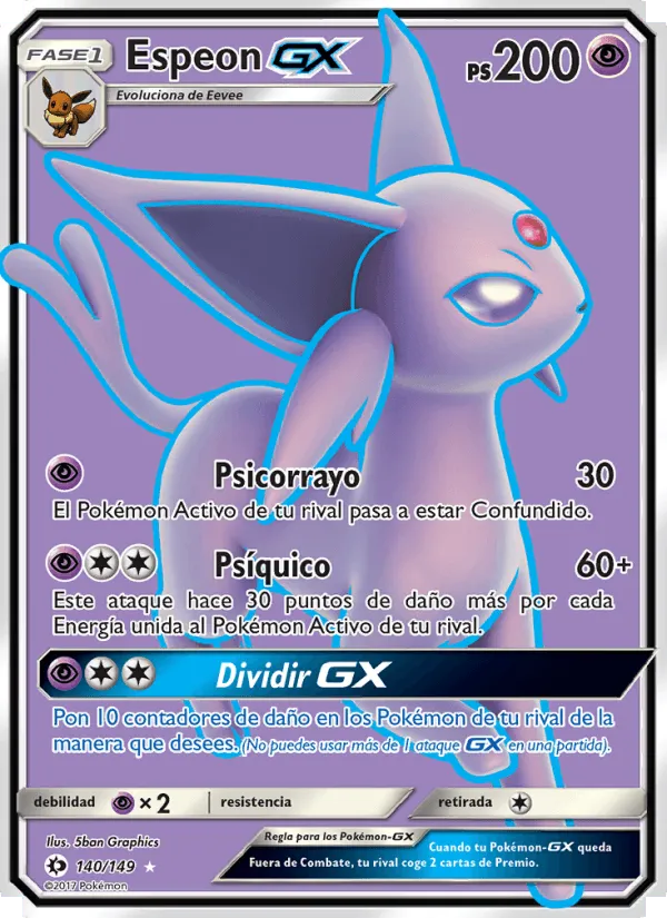 Espeon GX · Sol y Luna 140/149