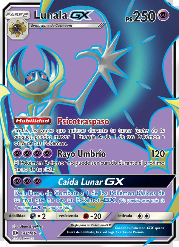 Lunala GX · Sol y Luna 141/149