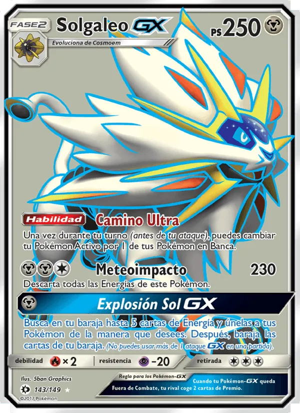 Solgaleo GX · Sol y Luna 143/149